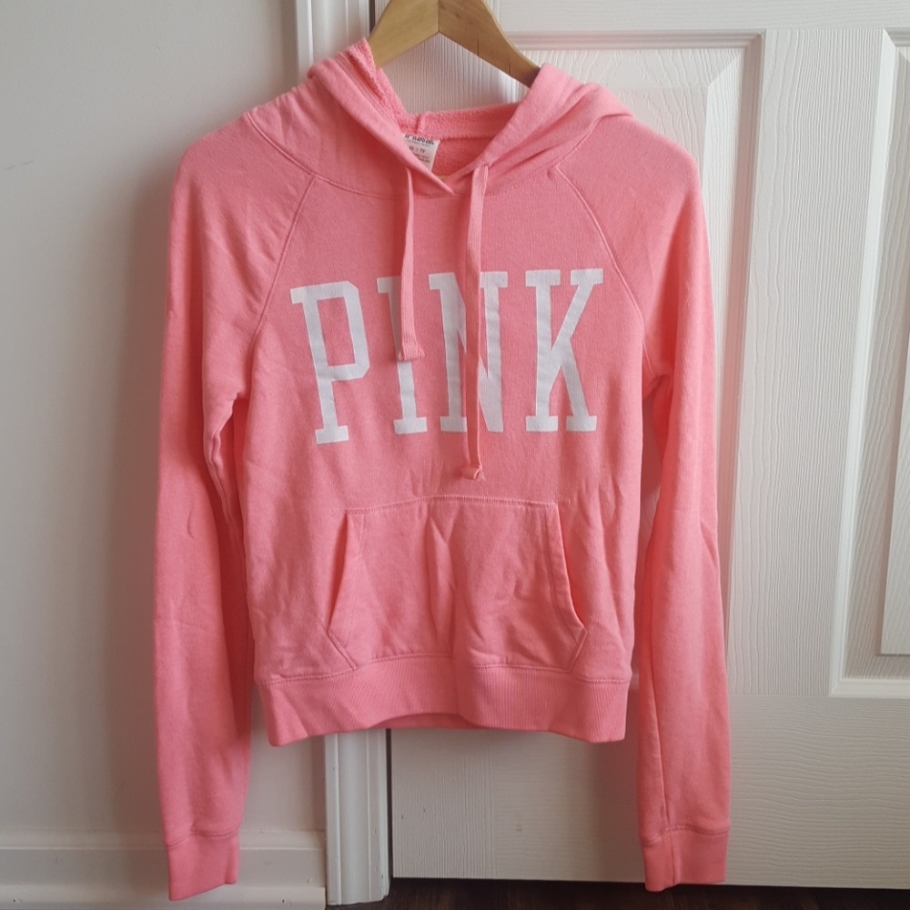 Victoria's Secret PINK Coral Neon Hoodie
